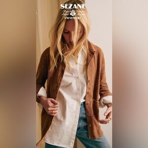 Sezane Will Jacket 100% Goat Leather size small